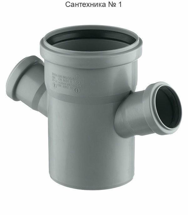 Крестовина канализационная HTDA 110/50/50 на 67° одноплоскостная Ostendorf