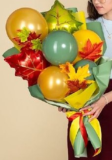 Букет осенний из воздушных шаров