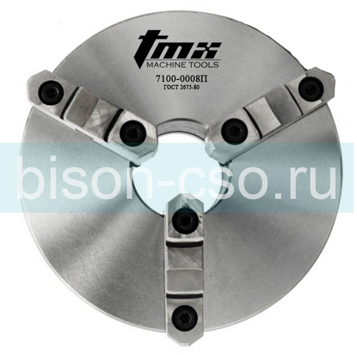 Трехкулачковый токарный патрон 7100-0008П TMX ф200мм