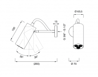 Верхний душ Cea Design ASTA AST24 26см схема 2