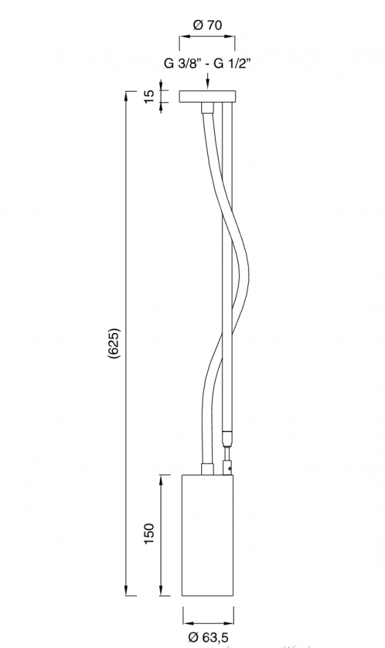Верхний душ Cea Design ASTA AST26 62,5см ФОТО