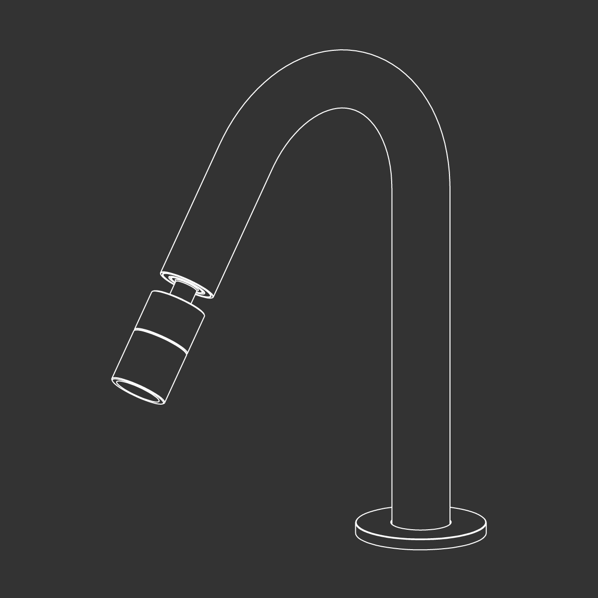 Излив поворотный и регулируемый Cea Design FRE08 высота 18 см цена от 57 893 ₽ Фото Излив поворотный и регулируемый Cea Design FRE08 высота 18 см