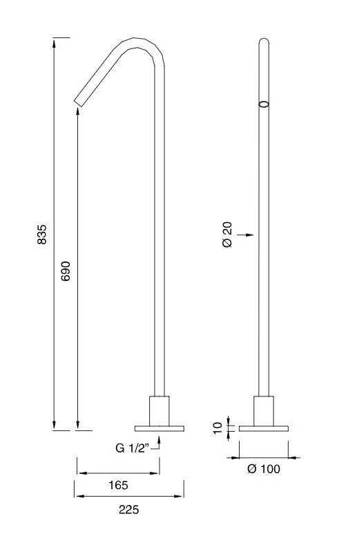 Излив водопад Cea Design FRE10 длина 8,5 см ФОТО