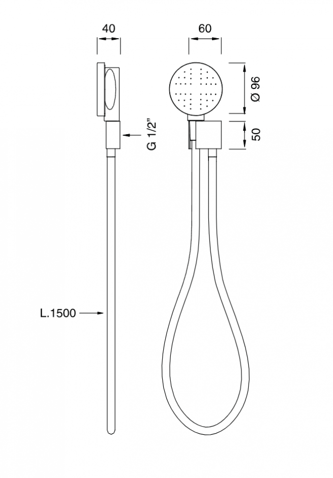 Ручной душ Cea Design FRE115 ? 9,6 см ФОТО