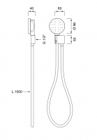Ручной душ Cea Design FRE115 ? 9,6 см схема 2