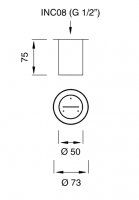 Верхний душ Cea Design FRE125 7,5 см струя водопад схема 2