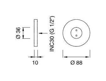 Душевая форсунка Cea Design FRE138 8,8 см ФОТО