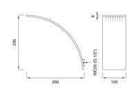 Верхний душ настенный Cea Design FRE13 схема 2