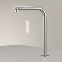 Поворотный излив с выдвижным душем Cea Design FRE148 регулируемая высота 7-31 см схема 1