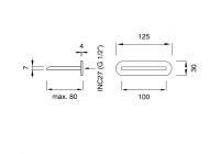 Встраиваемый излив водопад Cea Design FRE171 ширина 12,5 см схема 2 Встраиваемый излив водопад Cea Design FRE171 ширина 12,5 см схема 2