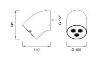 Верхний душ настенный Cea Design FRE152 схема 2