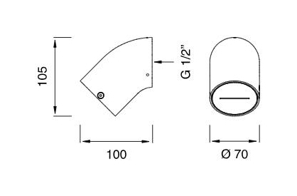 Верхний душ настенный Cea Design FRE159 водопад 7 см ФОТО