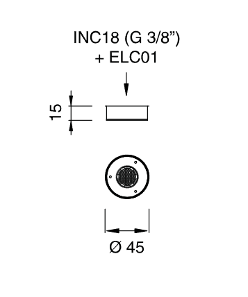 Верхний душ настенный Cea Design FRE162 с светодиодной хромотерапией ФОТО