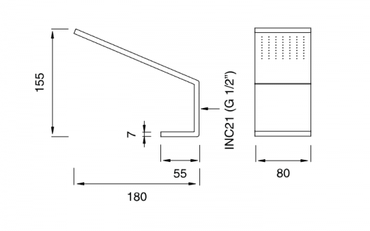 Верхний душ настенный Cea Design FRE168 схема 2