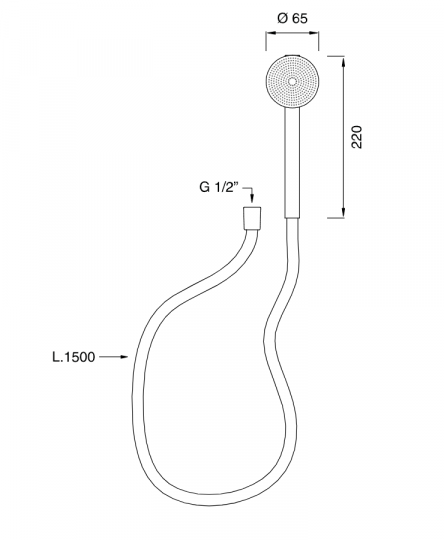 Ручной душ Cea Design FRE169Y схема 2