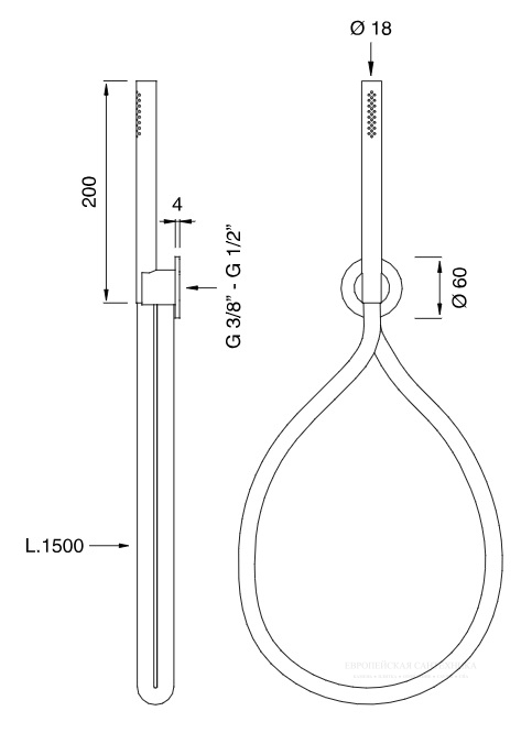 Ручной душ Cea Design FRE17 ФОТО