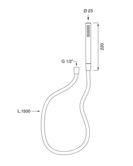 Ручной душ Cea Design FRE18 схема 2