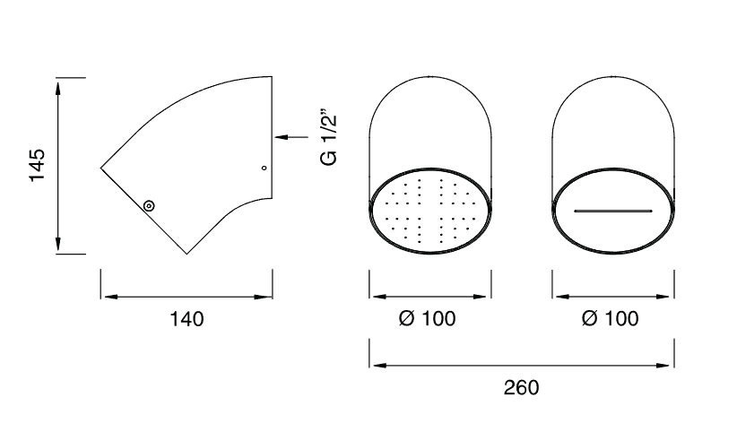 Верхний душ настенный Cea Design FRE183 комплект ФОТО