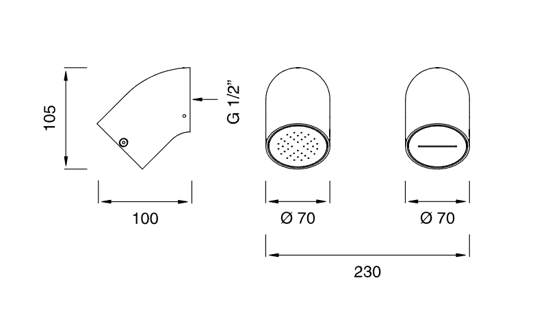Верхний душ настенный Cea Design FRE188 комплект ФОТО