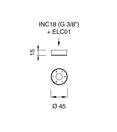 Верхний душ настенный Cea Design FRE190 с светодиодной хромотерапией ФОТО