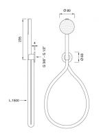 Ручной душ Cea Design FRE192 схема 2 Ручной душ Cea Design FRE192 схема 2