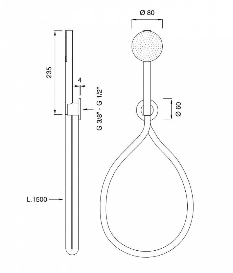 Ручной душ Cea Design FRE193 ФОТО