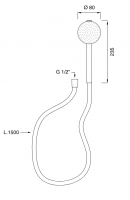 Ручной душ Cea Design FRE194 схема 2 Ручной душ Cea Design FRE194 схема 2