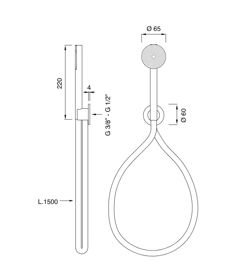 Ручной душ Cea Design FRE95 ФОТО