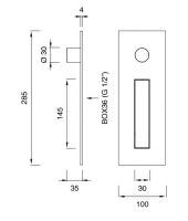 Встроенный смеситель для биде Cea Design FRE195 с термостатом схема 2