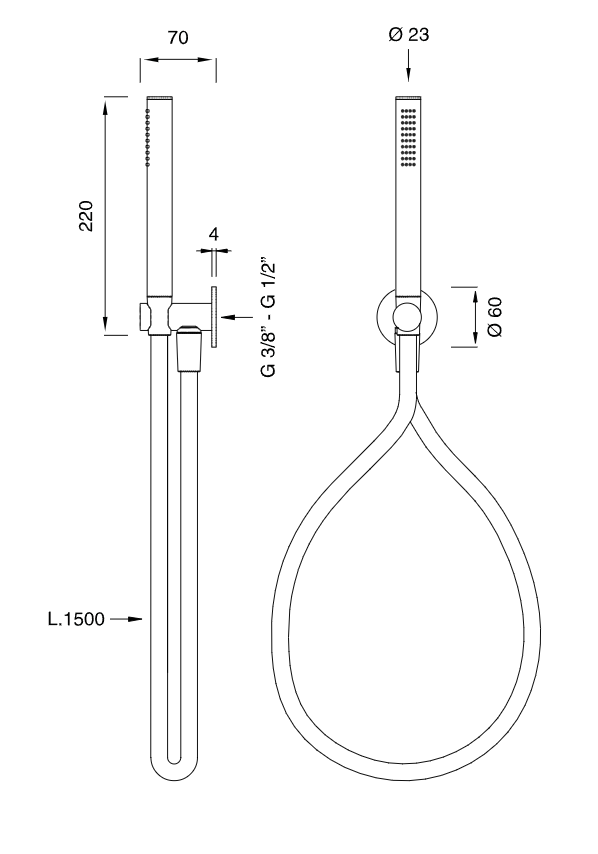Ручной душ Cea Design FRE203 ФОТО