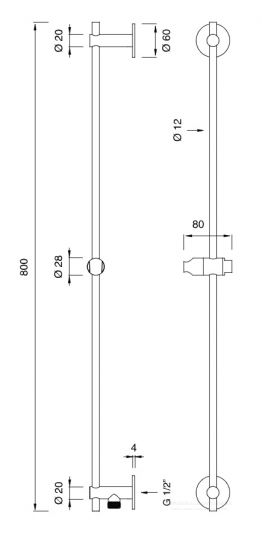 Душевая штанга Cea Design FRE215 схема 2