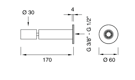 Излив Cea Design FRE92 длина 17 см ФОТО