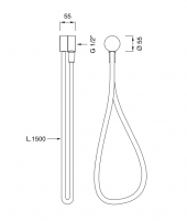 Ручной душ Cea Design FRE86 диаметр 5,5 см схема 2 Ручной душ Cea Design FRE86 диаметр 5,5 см схема 2