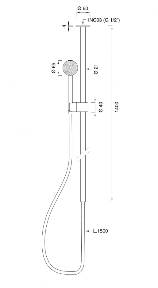 Душевой гарнитур Cea Design FRE234 ФОТО