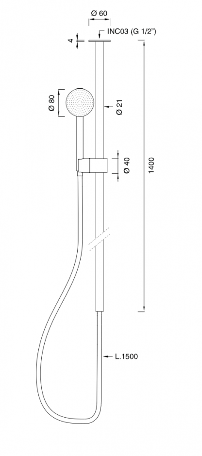 Душевой гарнитур Cea Design FRE235 ФОТО