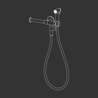 Гигиенический душ Cea Design FRE283 с держателем туалетной бумаги и кронштейном схема 1