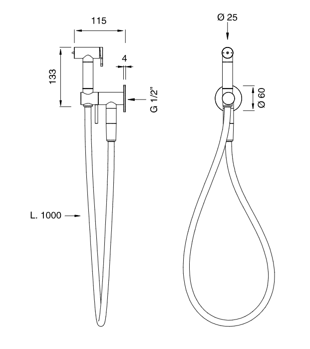 Гигиенический душ Cea Design FRE262 ФОТО