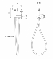Гигиенический душ Cea Design FRE262 схема 2