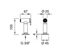 Гигиенический душ Cea Design FRE280 схема 2