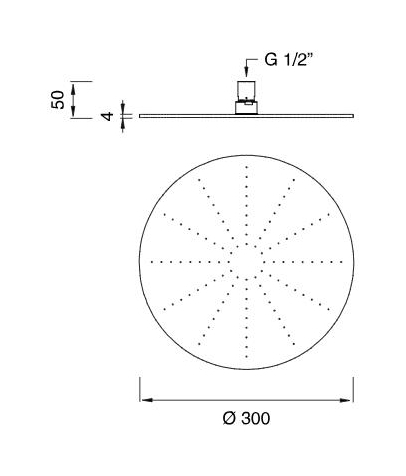 Верхний душ Cea Design FRE288 30 см схема 2
