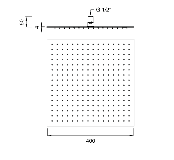 Верхний душ Cea Design FRE31 40х40 см ФОТО