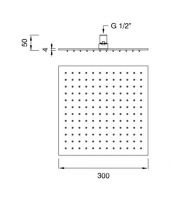Верхний душ Cea Design FRE32 30х30 см схема 2