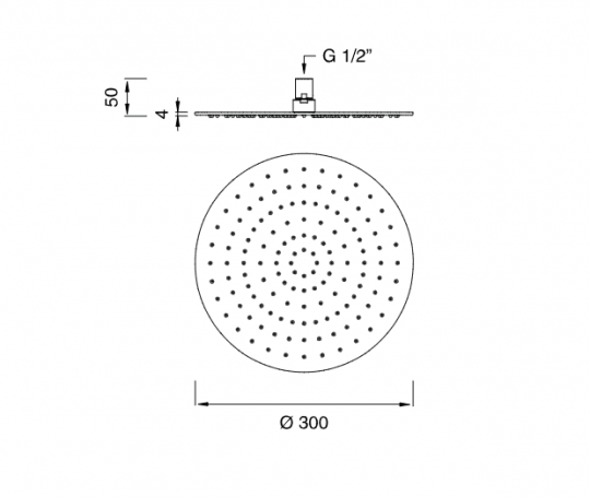 Верхний душ Cea Design FRE35 30 см схема 2