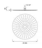 Верхний душ Cea Design FRE40 40 см схема 2
