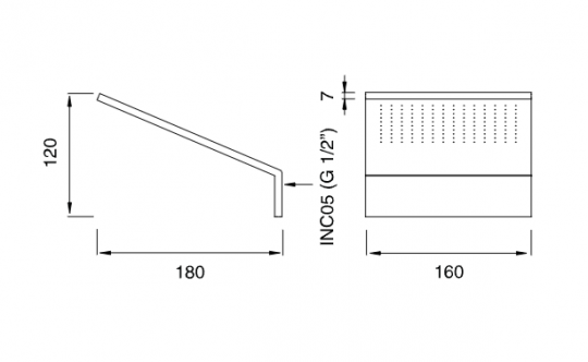 Верхний душ настенный Cea Design FRE179 схема 2