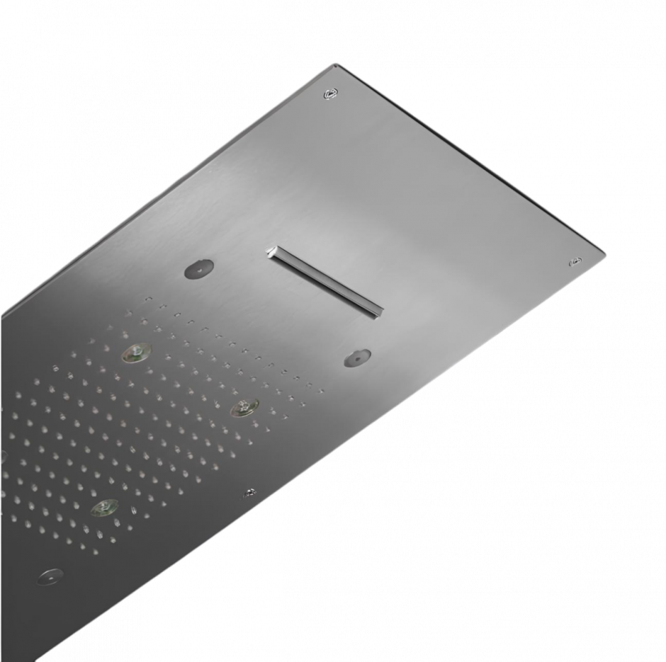 Прямоугольный верхний душ Cea Design Acquachiara с режимами Rain/Mist/Waterfall, подсветкой и хромотерапией AQC 39