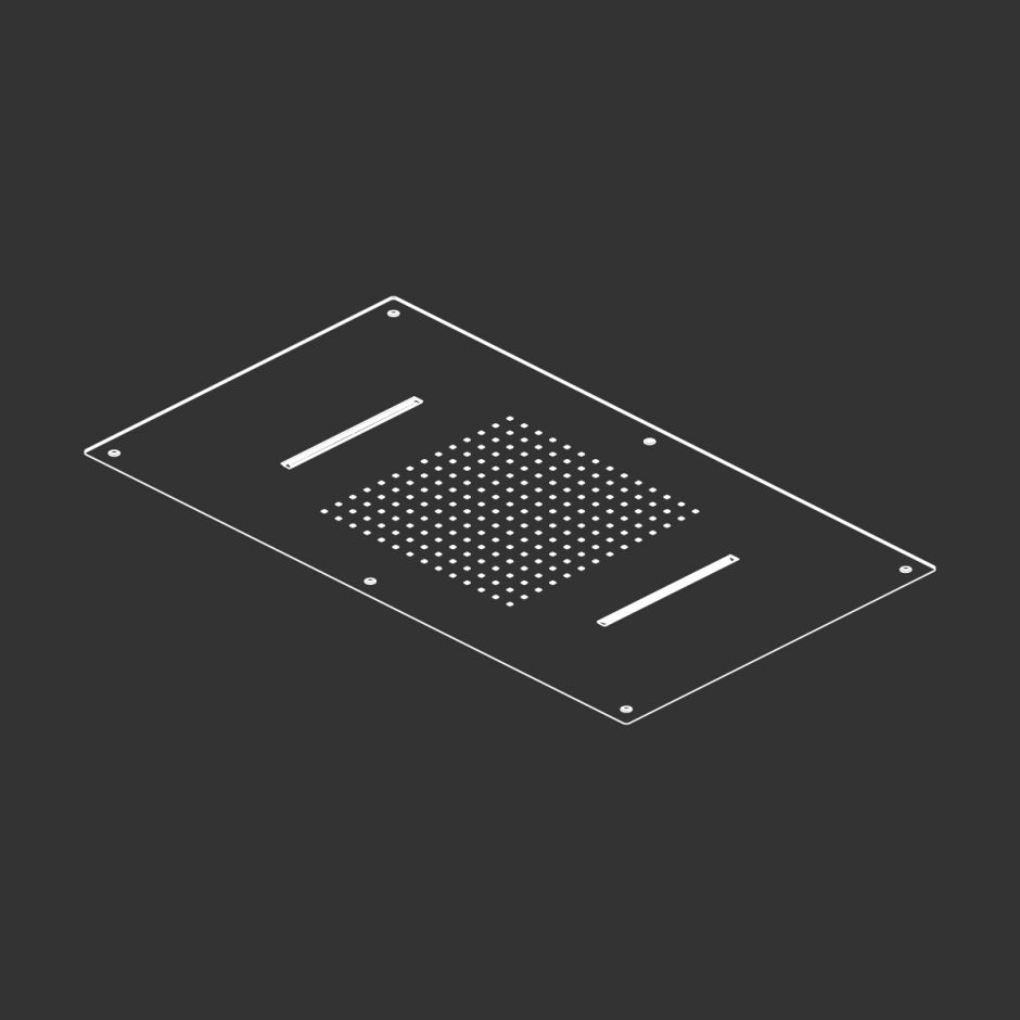 Изображение Прямоугольный верхний душ Cea Design Acquachiara режимы Waterfall/Rain AQC 43