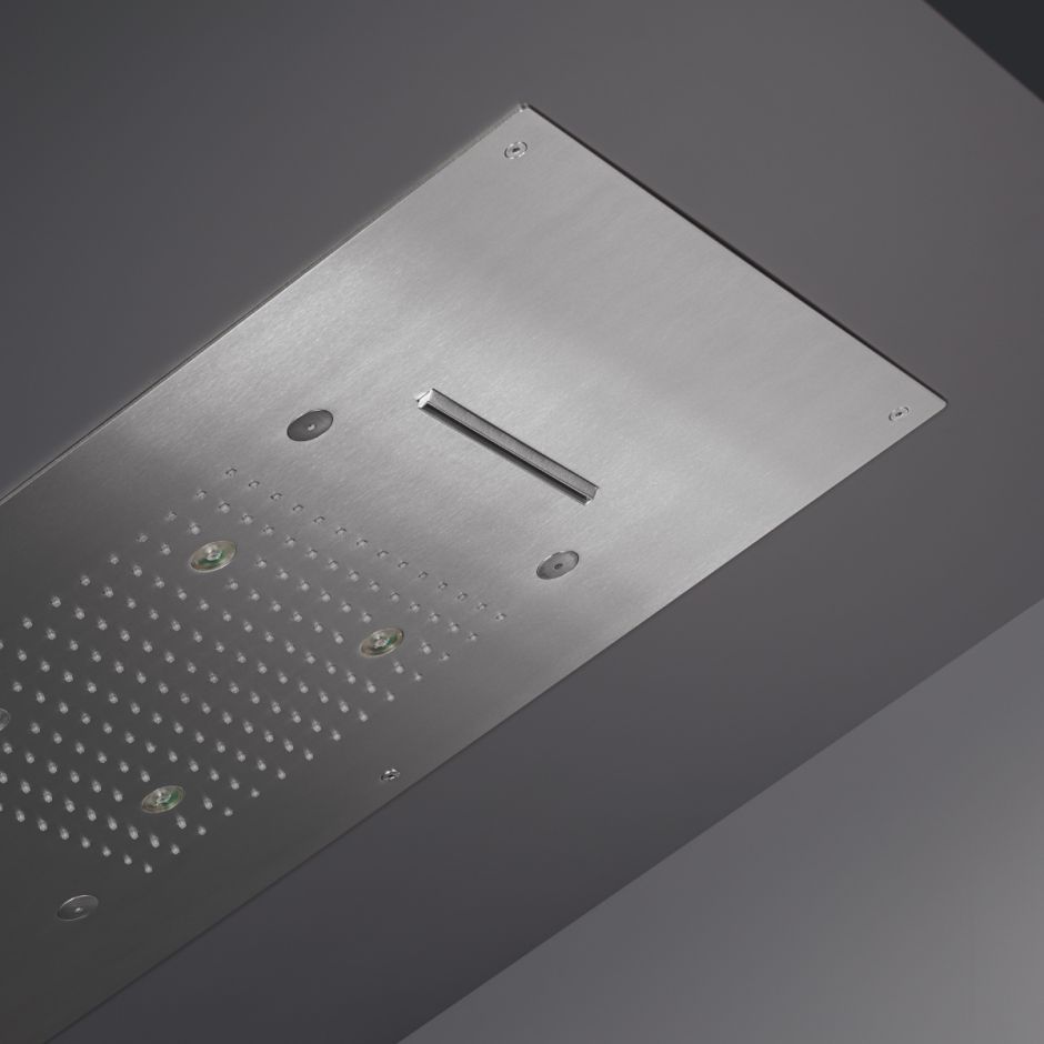 Прямоугольный верхний душ Cea Design Acquachiara с подсветкой, хромотерапией и режимами Rain/Mist/Waterfall AQC 59