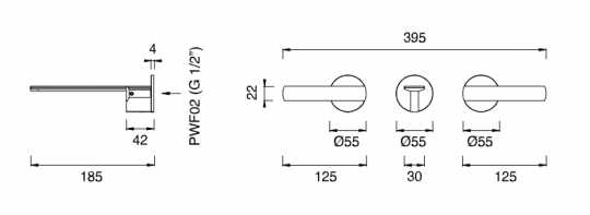 Настенный смеситель Cea Design Ayla AYL 07 схема 2