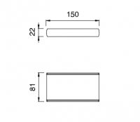 Полка подвесная Cea Design Ayla AYL 104 схема 2